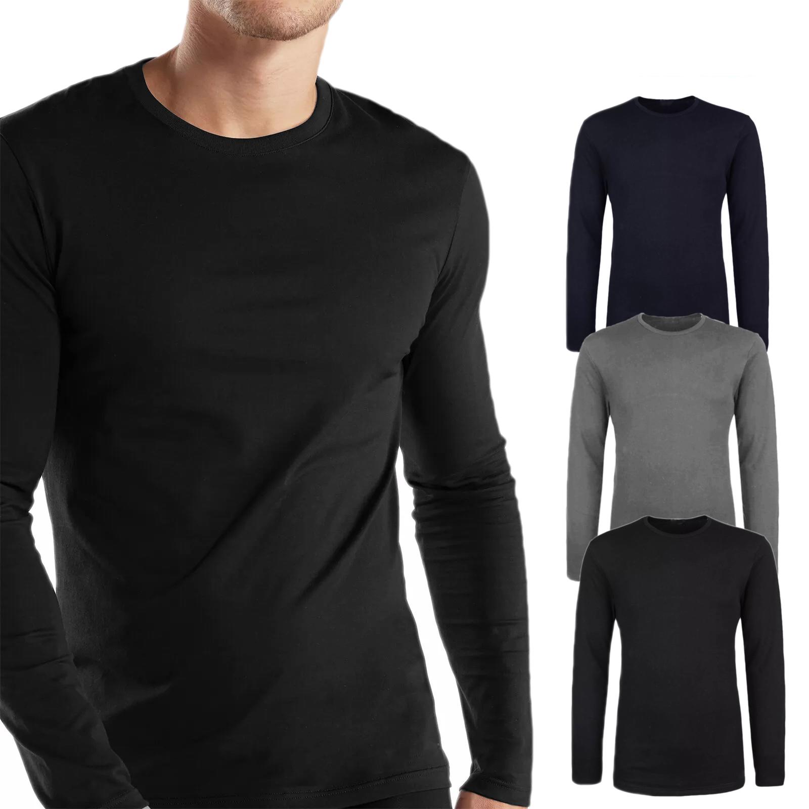 Set 3 PZ T-shirt manica lunga girocollo