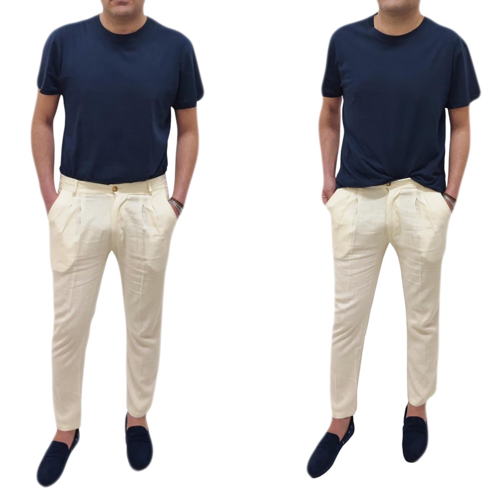 Pantaloni 100% Lino