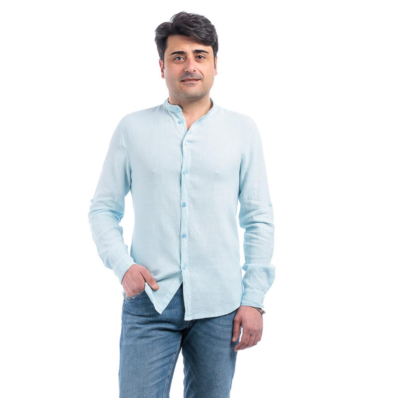 Camicia 100% Lino Coreana