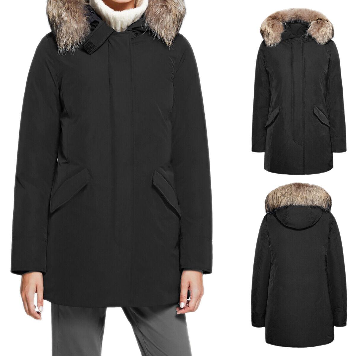 Giubbotto parka XS Nero Donna Abbigliamento Capispalla