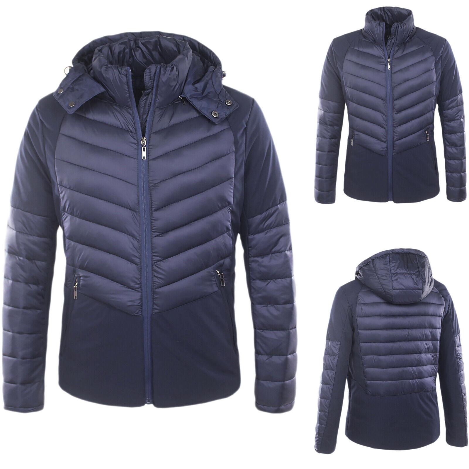 Giubbotto Uomo Invernale Piumino Casual XXXL Blu Uomo Abbigliamento Giubbotti Piumini