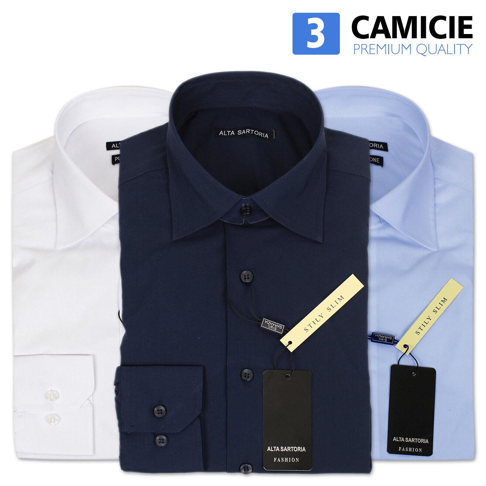 Set 3 PZ Camicia Alta Sartoria