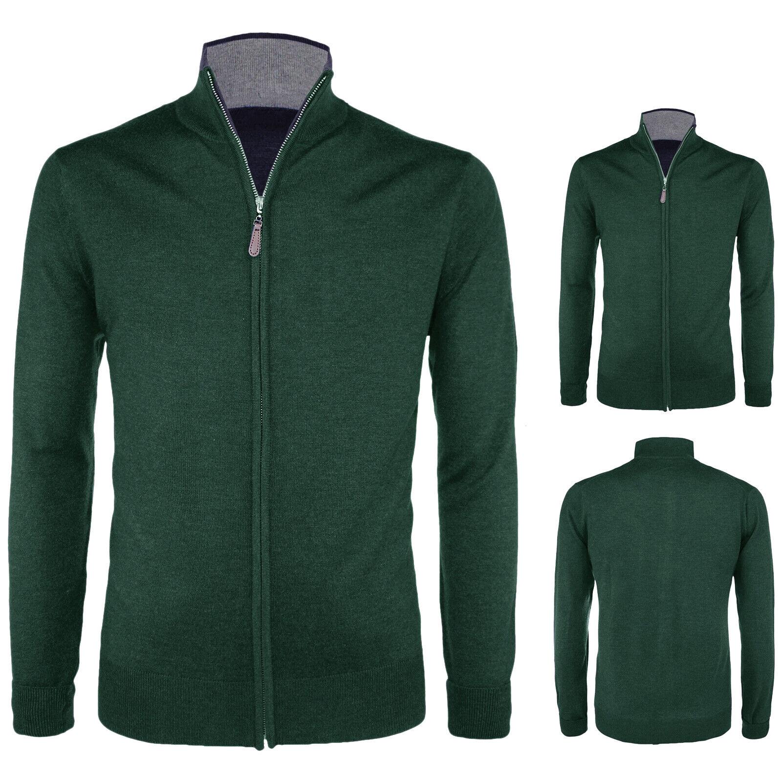 Maglione Zip Lana