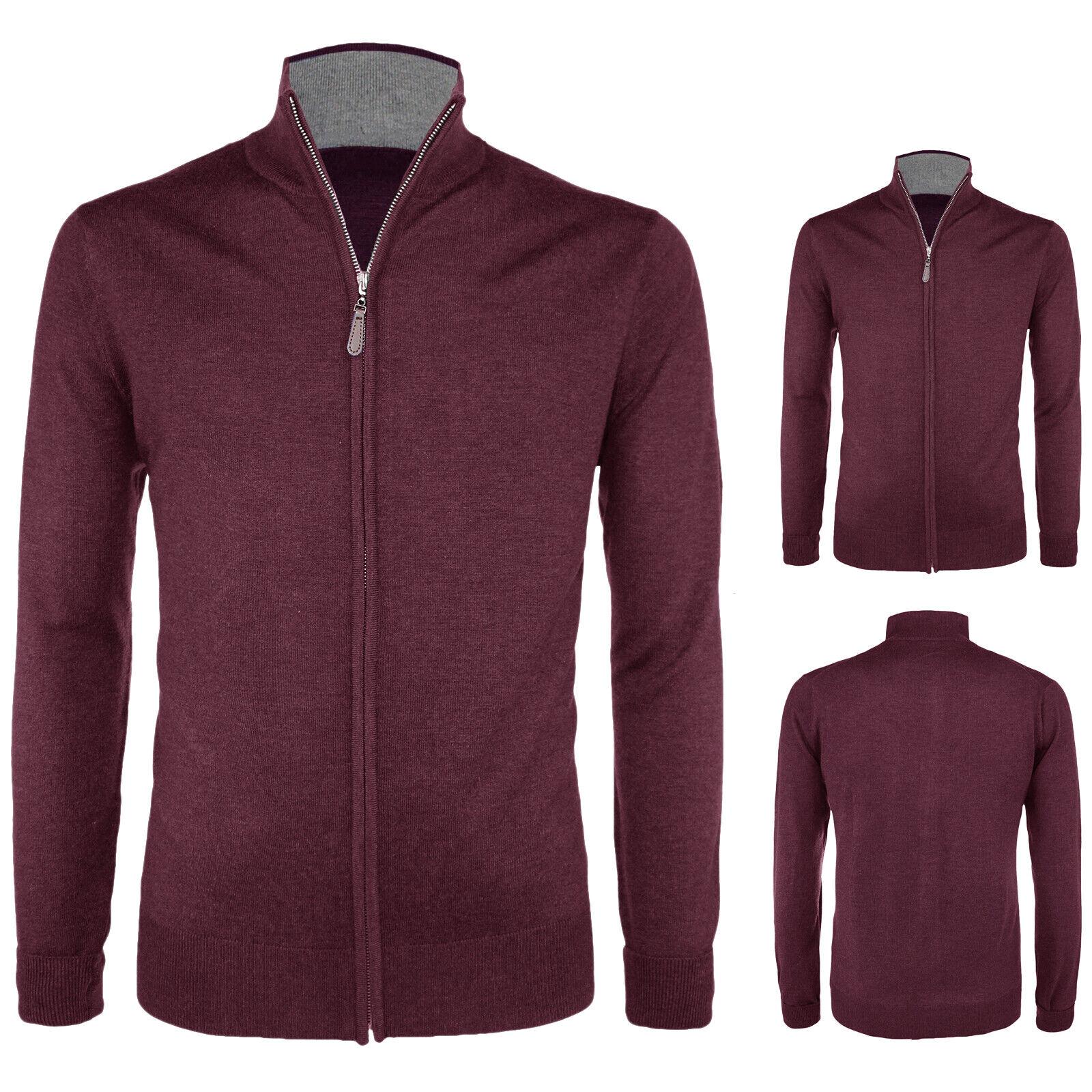 Maglione Zip Lana