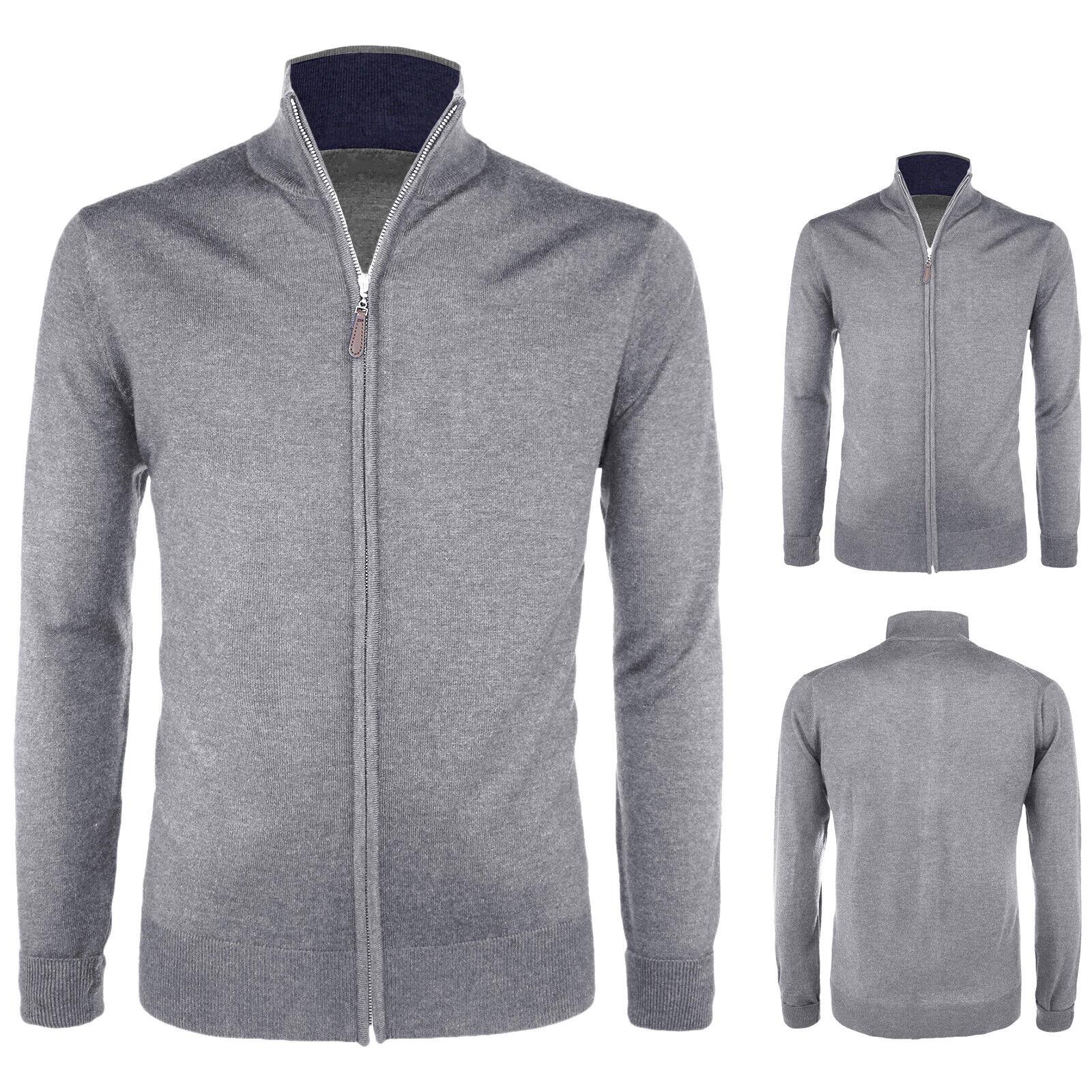 Maglione Zip Lana